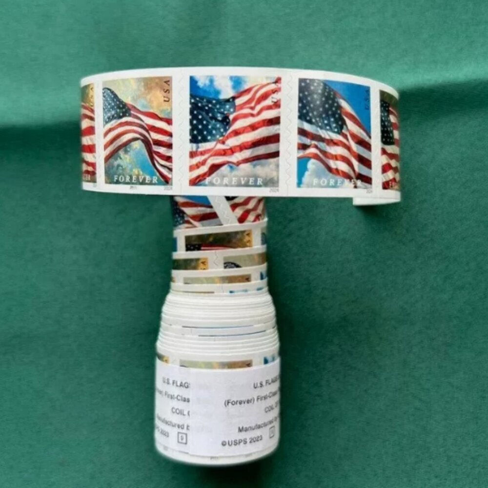 10 Rolls of 1000 2024 USPS Forever Stamps Postage - 1000 Total
